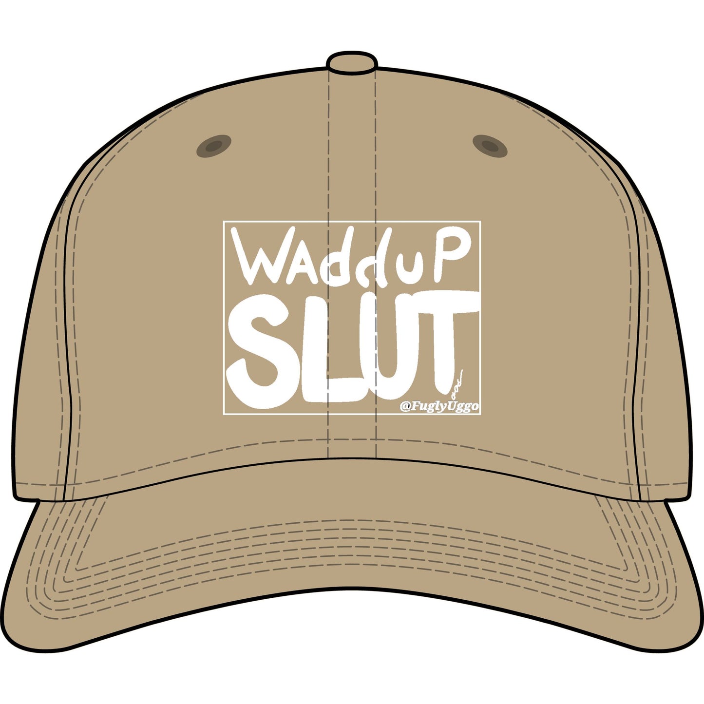 Waddup Slut Cap — Edgy Statement Baseball Hat