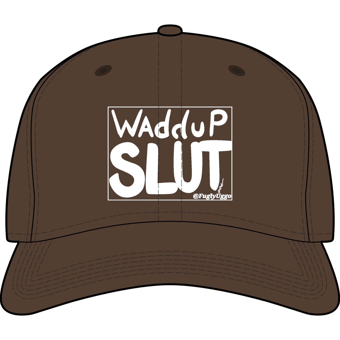 Waddup Slut Cap — Edgy Statement Baseball Hat