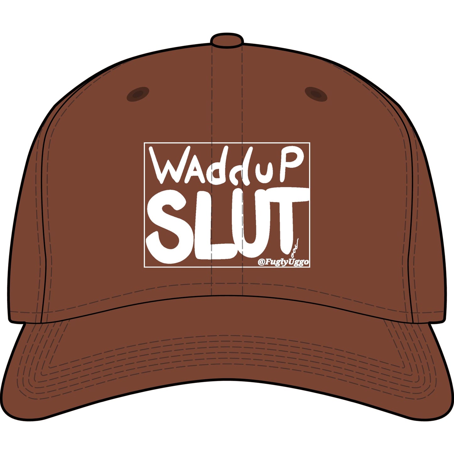 Waddup Slut Cap — Edgy Statement Baseball Hat