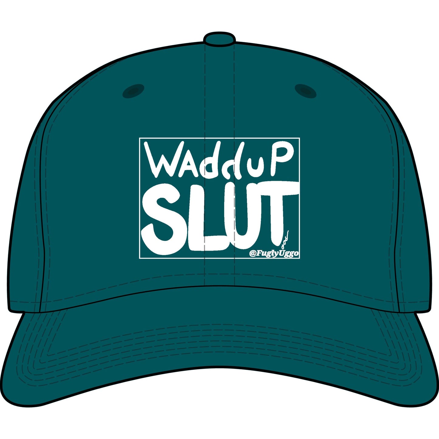 Waddup Slut Cap — Edgy Statement Baseball Hat